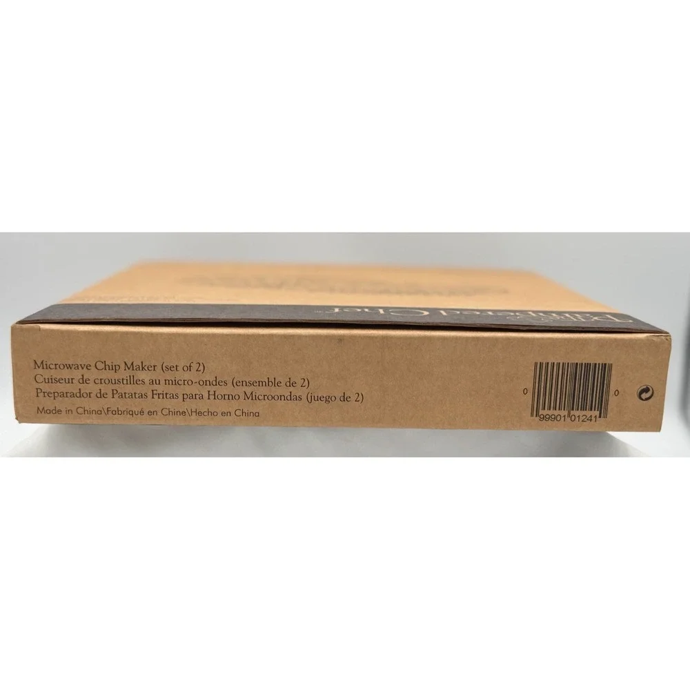 Pampered Chef Microwave Chip Maker Set of 2 - NEW In Box - 1241